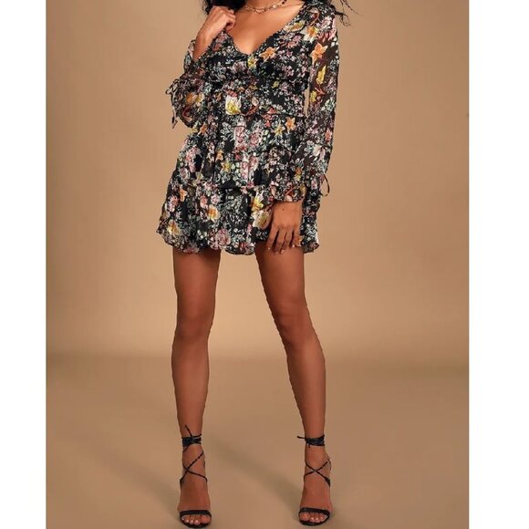 Free People Dresses & Skirts - Free People Closer to the Heart Floral Mini Dress